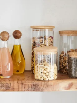 Sale Aceitera y vinagrera de vidrio soplado Eden, 2 uds. Aceiteras Y Vinagreras|Aceiteras Y Vinagreras