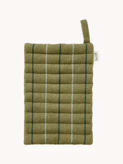 Textiles De Cocina Y Manteles|Textiles De Cocina>Ferm Living Agarraderas de algodón ecológico Ito, 2 uds. Tonos verdes