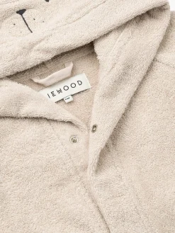 Textiles De Baño Infantiles|Decoración Infantil></noscript>Liewood Albornoz de algodón ecológico Lily Blanco crema