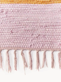 Alfombra artesanal con flecos Chindi Rectangular|Alfombras Rectangulares