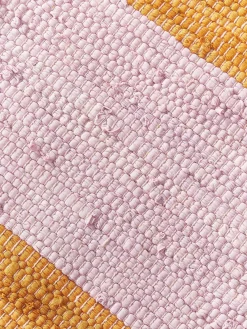 Alfombra artesanal con flecos Chindi Rectangular|Alfombras Rectangulares