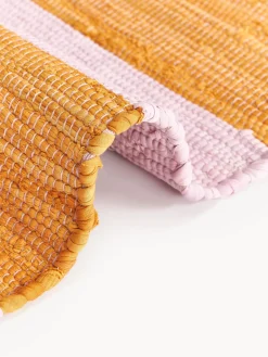 Alfombra artesanal con flecos Chindi Rectangular|Alfombras Rectangulares