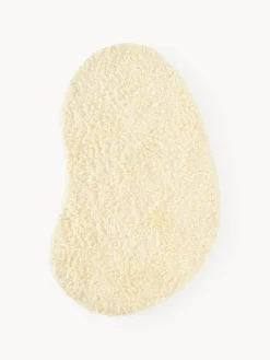 Alfombras Rectangulares|Alfombras>Westwing Collection Alfombra artesanal con forma orgánica Tully Blanco Off White