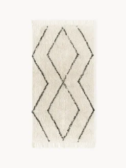 Best Alfombra artesanal de algodón con flecos Bina Rectangular|Alfombras Rectangulares