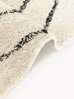 Best Alfombra artesanal de algodón con flecos Bina Rectangular|Alfombras Rectangulares