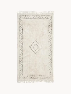 Rectangular|Alfombras Rectangulares>Westwing Collection Alfombra artesanal de algodón con flecos Flonn