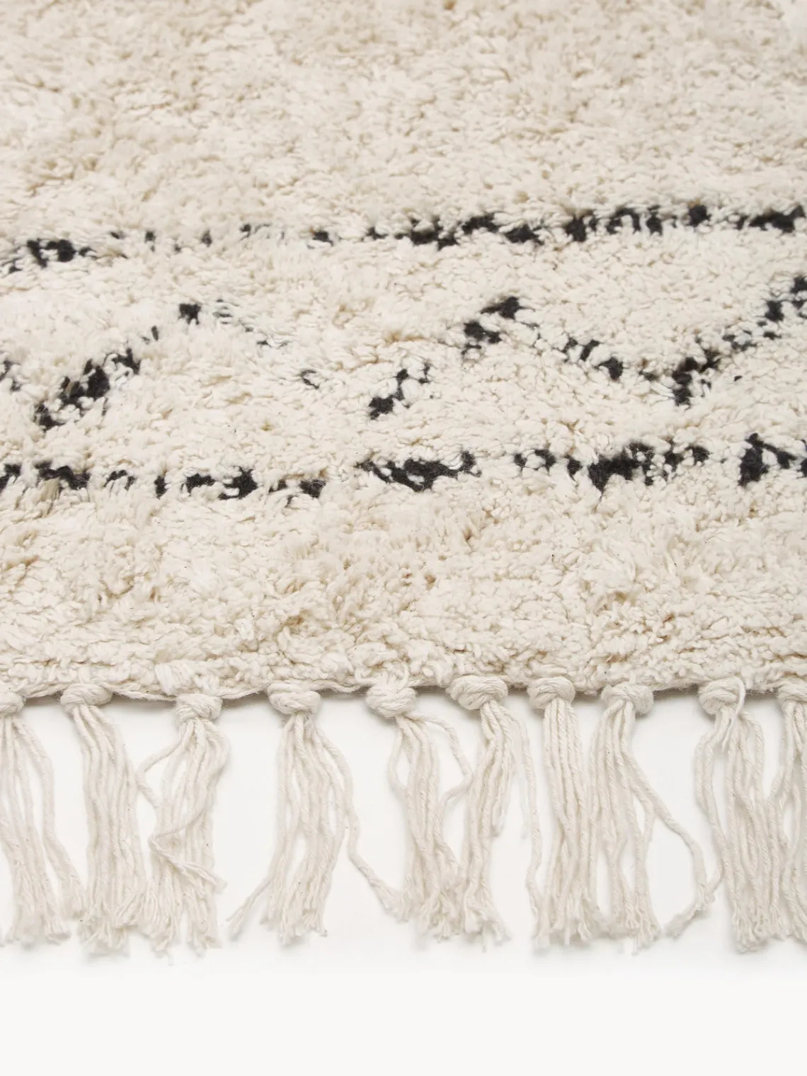 Rectangular|Alfombras Rectangulares>Westwing Collection Alfombra artesanal de algodón con flecos Flonn