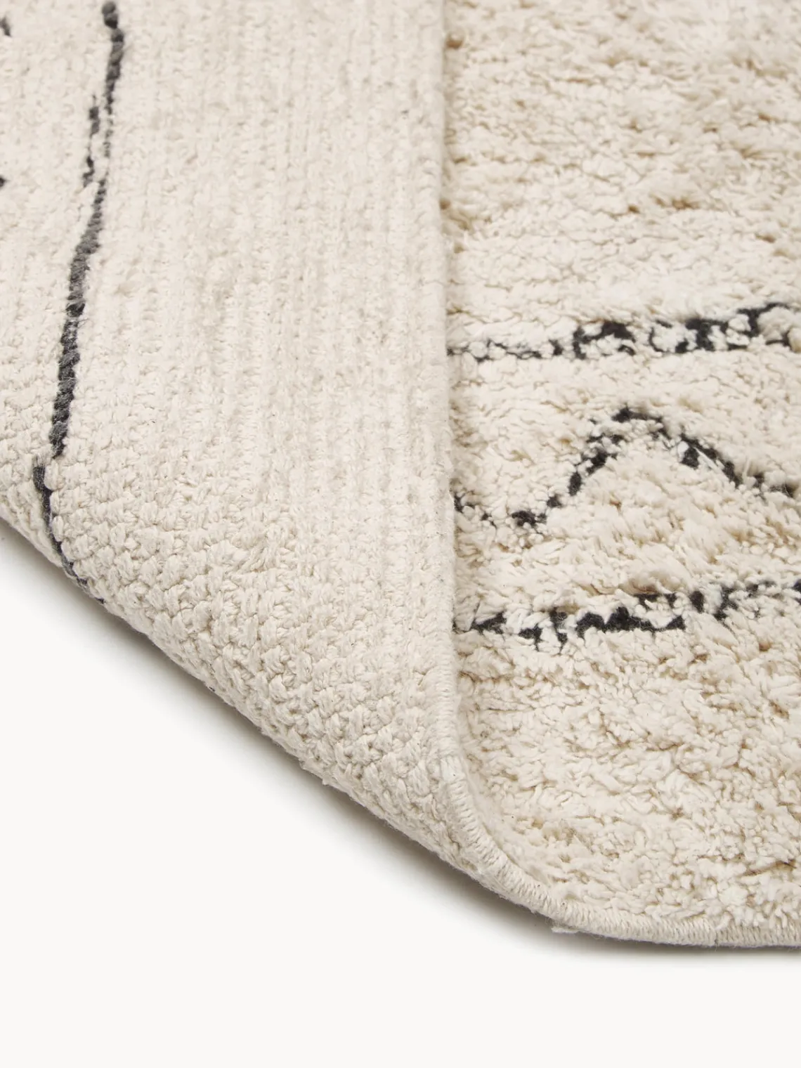 Rectangular|Alfombras Rectangulares>Westwing Collection Alfombra artesanal de algodón con flecos Flonn