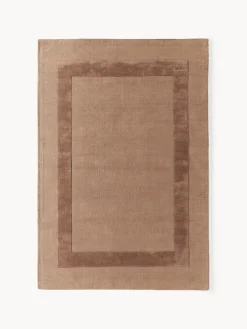 Rectangular|Alfombras Rectangulares>Westwing Collection Alfombra artesanal de algodón texturizada Dania Marrón claro