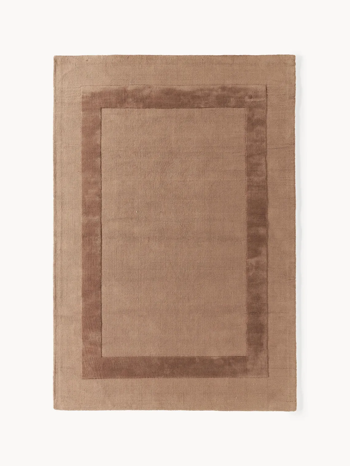 Rectangular|Alfombras Rectangulares>Westwing Collection Alfombra artesanal de algodón texturizada Dania Marrón claro