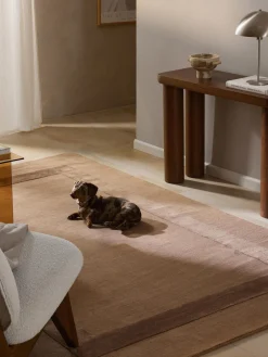 Rectangular|Alfombras Rectangulares>Westwing Collection Alfombra artesanal de algodón texturizada Dania Marrón claro