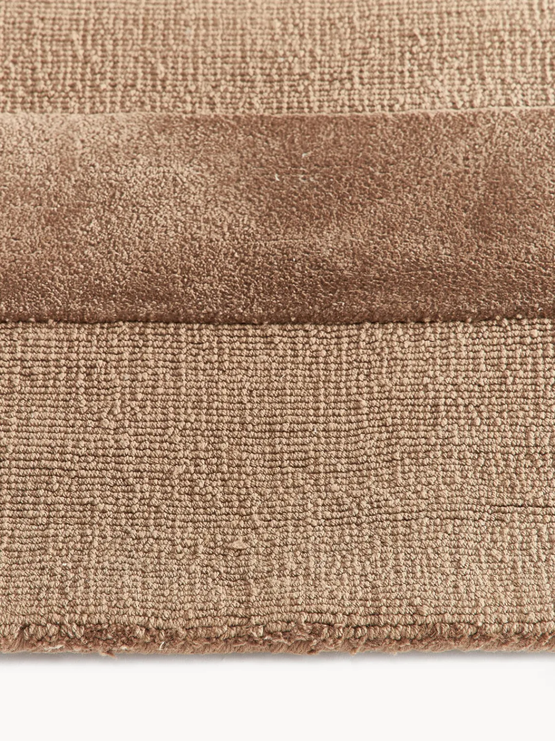 Rectangular|Alfombras Rectangulares>Westwing Collection Alfombra artesanal de algodón texturizada Dania Marrón claro