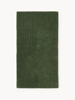 Rectangular|Alfombras Rectangulares>Westwing Collection Alfombra artesanal de lana Mason Verde oscuro