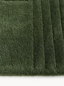 Rectangular|Alfombras Rectangulares></noscript>Westwing Collection Alfombra artesanal de lana Mason Verde oscuro