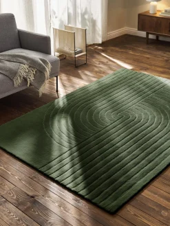 Rectangular|Alfombras Rectangulares></noscript>Westwing Collection Alfombra artesanal de lana Mason Verde oscuro