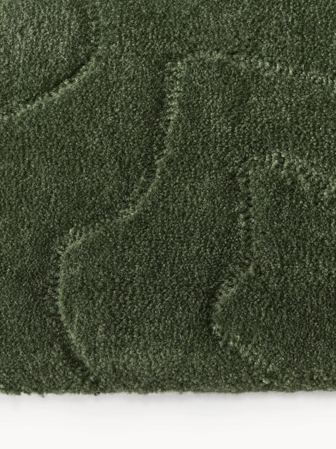 Rectangular|Alfombras Rectangulares>Westwing Collection Alfombra artesanal de lana Aaron Verde oscuro