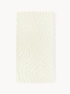 Rectangular|Alfombras Rectangulares>Westwing Collection Alfombra artesanal de lana Aaron Blanco crema