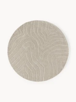 Redonda|Alfombras Rectangulares>Westwing Collection Alfombra artesanal de lana Aaron Greige
