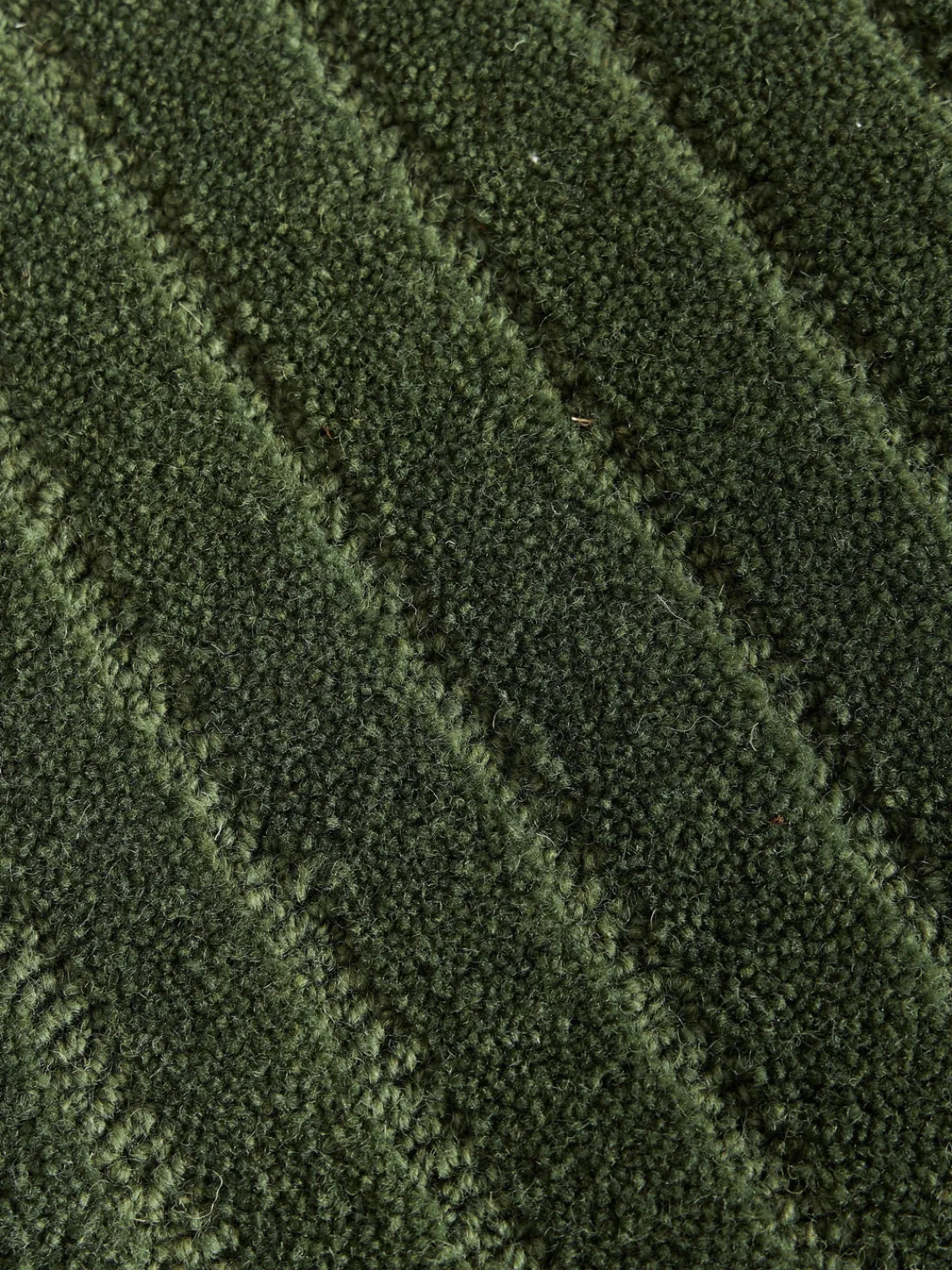 Redonda|Alfombras Rectangulares>Westwing Collection Alfombra artesanal de lana Mason Verde oscuro