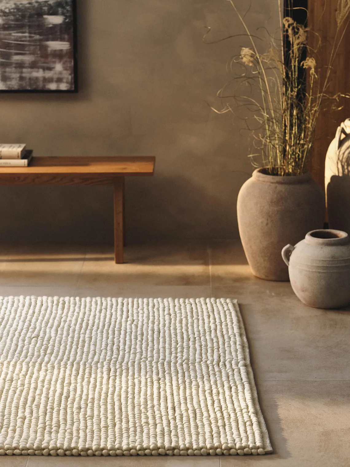 Rectangular|Alfombras Rectangulares>Westwing Collection Alfombra artesanal de lana Pebble