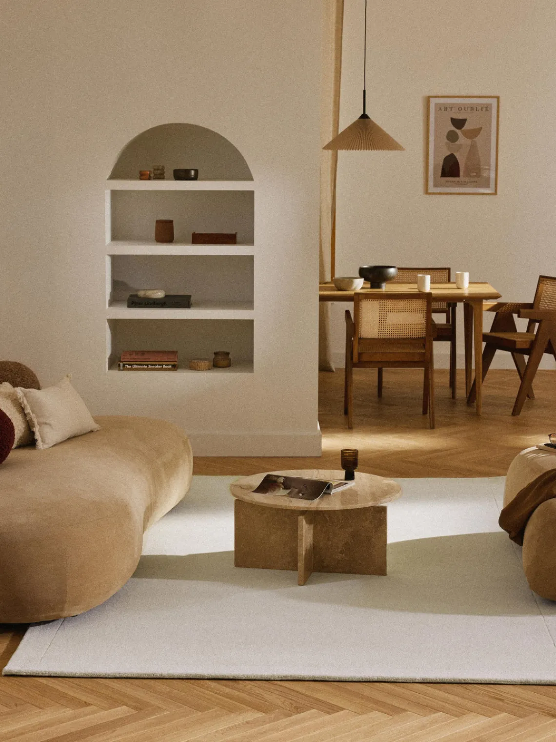 Clearance Alfombra artesanal de lana Ezra Rectangular|Alfombras Rectangulares