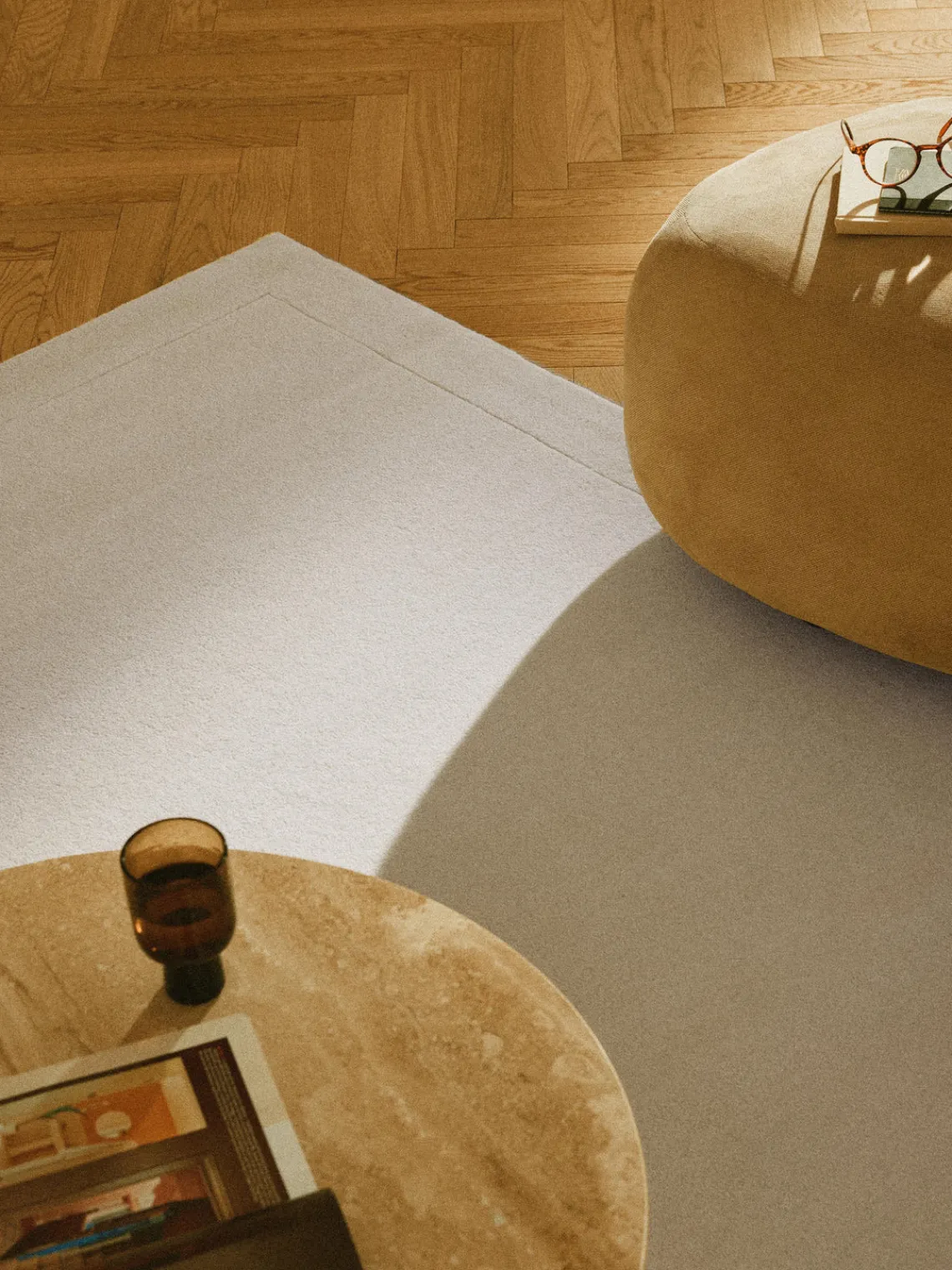 Clearance Alfombra artesanal de lana Ezra Rectangular|Alfombras Rectangulares