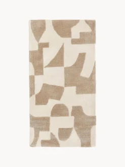 Rectangular|Alfombras Rectangulares>Westwing Collection Alfombra artesanal de lana texturizada Corin Tonos marrones