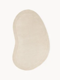 Alfombra artesanal de lana con forma orgánica Kadey Alfombras Rectangulares|Alfombras