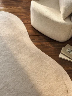 Alfombra artesanal de lana con forma orgánica Kadey Alfombras Rectangulares|Alfombras