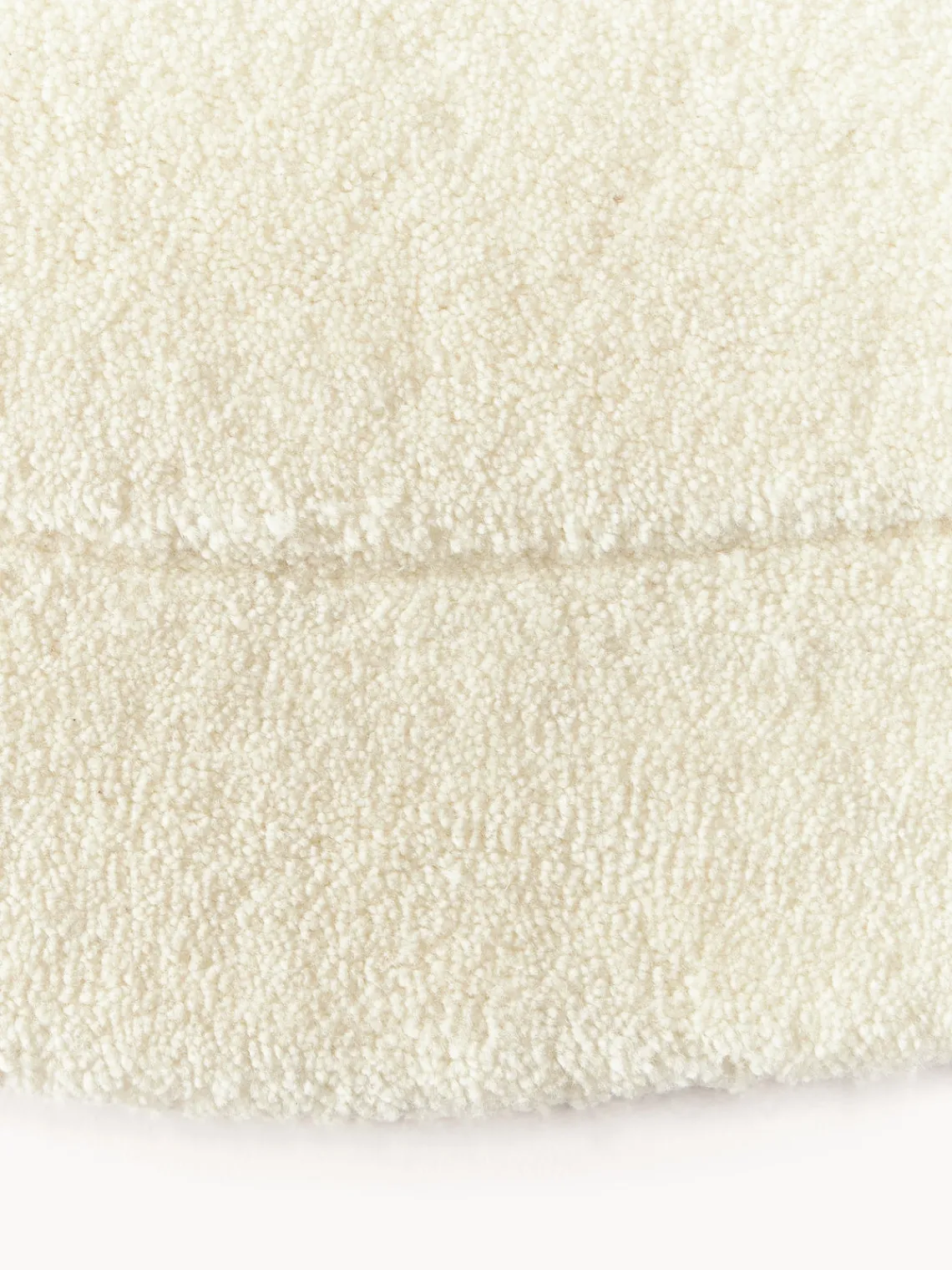 Alfombras Rectangulares|Alfombras>Westwing Collection Alfombra artesanal de lana en forma orgánica Kadey Blanco crema