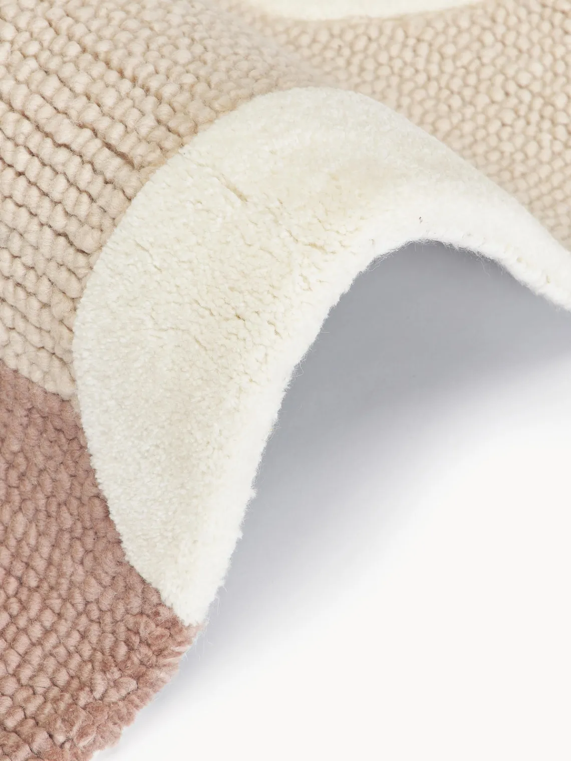 New Alfombra artesanal de lana texturizada Corin Rectangular|Alfombras Rectangulares