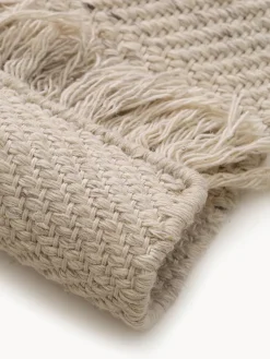 Clearance Alfombra artesanal de lana con flecos Lars Rectangular|Alfombras Rectangulares