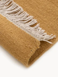 Online Alfombra artesanal de lana con flecos Liv Rectangular|Alfombras Rectangulares