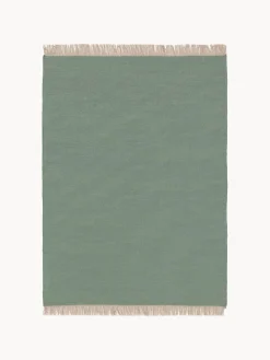 Best Alfombra artesanal de lana con flecos Liv Rectangular|Alfombras Rectangulares