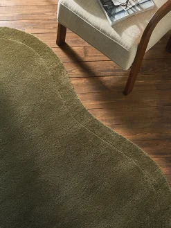 Best Alfombra artesanal de lana con forma orgánica Kadey Alfombras Rectangulares|Alfombras