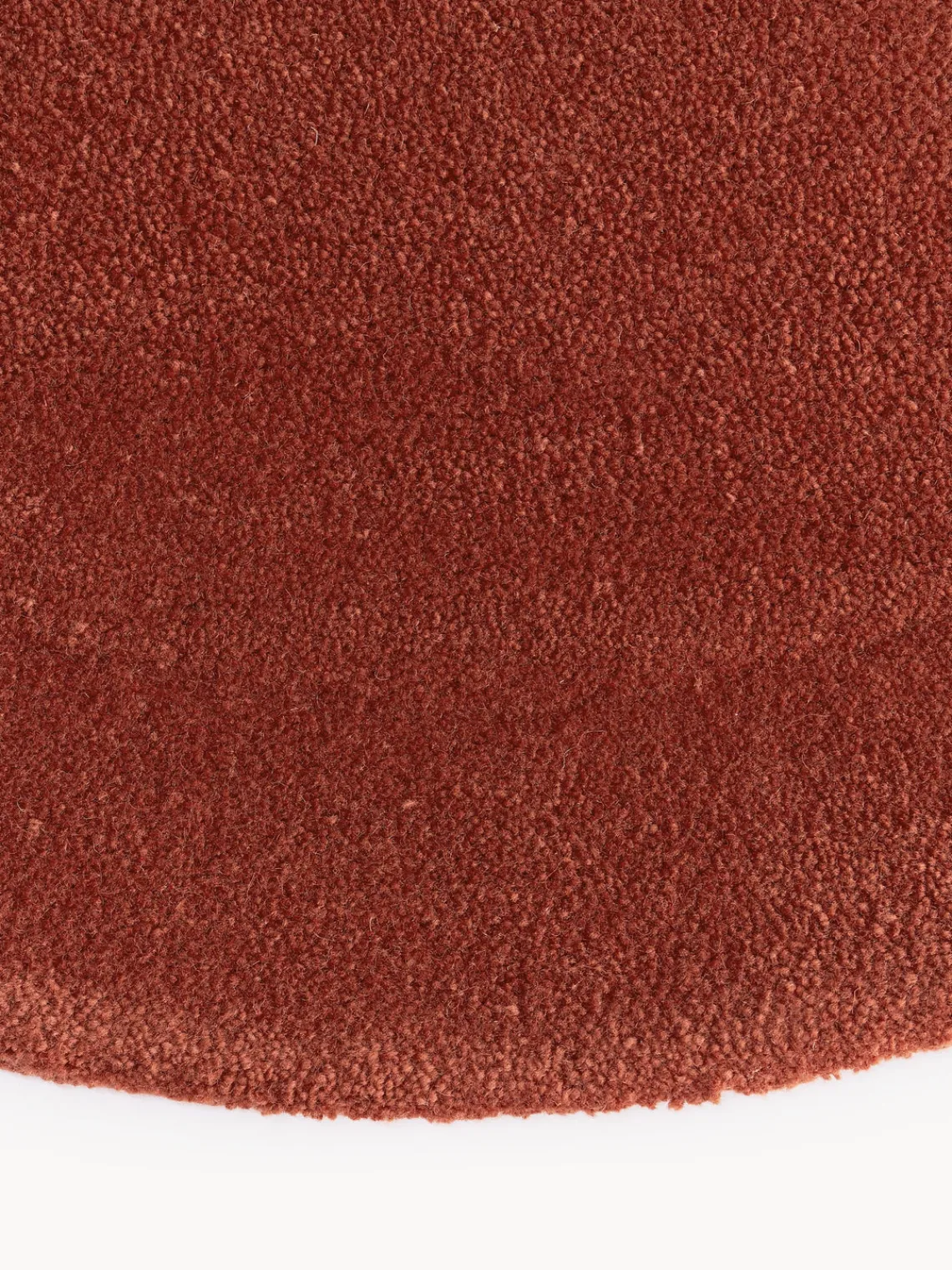 Alfombras Rectangulares|Alfombras>Westwing Collection Alfombra artesanal de lana con forma orgánica Kadey Terracota