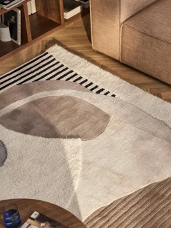 Rectangular|Alfombras Rectangulares></noscript>Westwing Collection Alfombra artesanal de lana texturizada Rosco