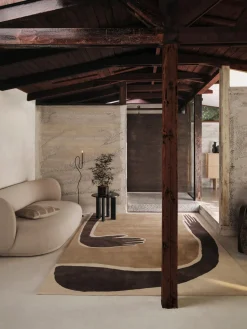 Clearance Alfombra artesanal de lana Pose Rectangular|Alfombras Rectangulares