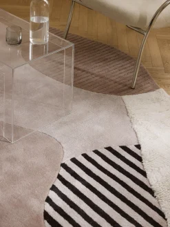 Alfombras Rectangulares|Alfombras>Westwing Collection Alfombra artesanal de lana texturizada Silas Tonos grises y beige