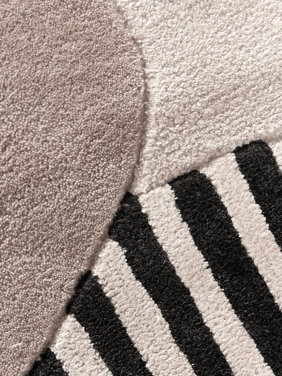 Alfombras Rectangulares|Alfombras>Westwing Collection Alfombra artesanal de lana texturizada Silas Tonos grises y beige