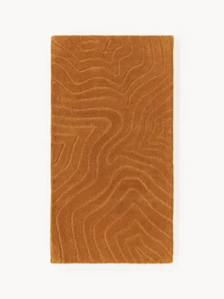 Rectangular|Alfombras Rectangulares>Westwing Collection Alfombra artesanal de lana Aaron Amarillo mostaza