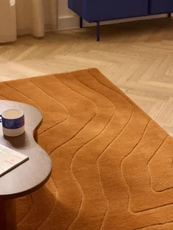 Rectangular|Alfombras Rectangulares>Westwing Collection Alfombra artesanal de lana Aaron Amarillo mostaza