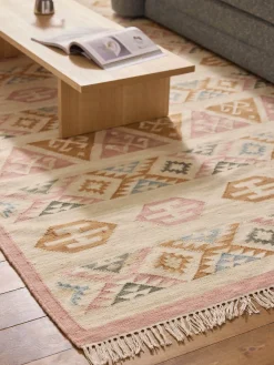 Outlet Alfombra artesanal de lana Anisa Rectangular|Alfombras Rectangulares