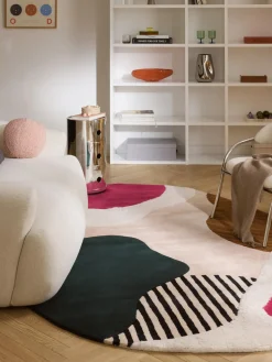 Sale Alfombra artesanal de lana texturizada Silas Alfombras Rectangulares|Alfombras