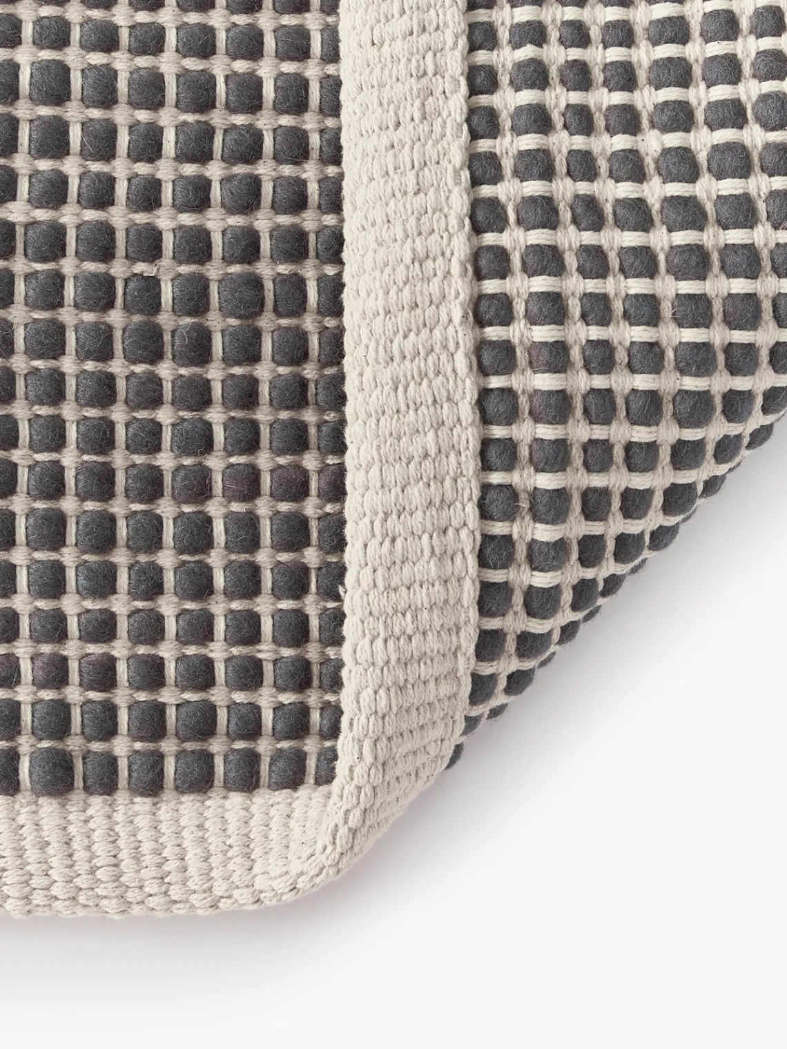 Rectangular|Alfombras Rectangulares>Westwing Collection Alfombra artesanal de lana Amaro Beige claro, gris