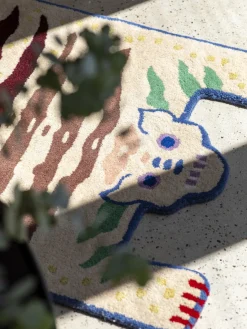 Discount Alfombra artesanal de lana de pelo largo Soulmates Rectangular|Alfombras Rectangulares