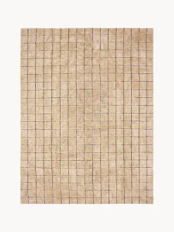 Rectangular|Alfombras Rectangulares>Lorena Canals Alfombra artesanal de lana Mosaic Beige, marrón