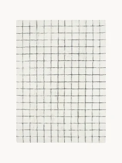 Rectangular|Alfombras Rectangulares>Lorena Canals Alfombra artesanal de lana Mosaic Blanco Off White, gris oscuro