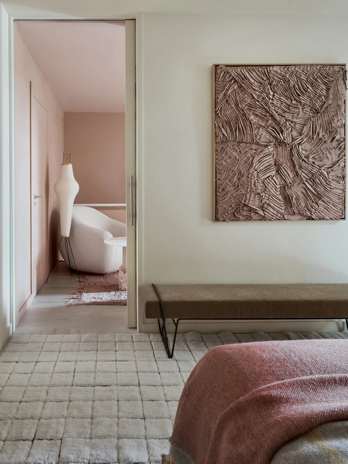 Rectangular|Alfombras Rectangulares>Lorena Canals Alfombra artesanal de lana Mosaic Blanco Off White, gris oscuro