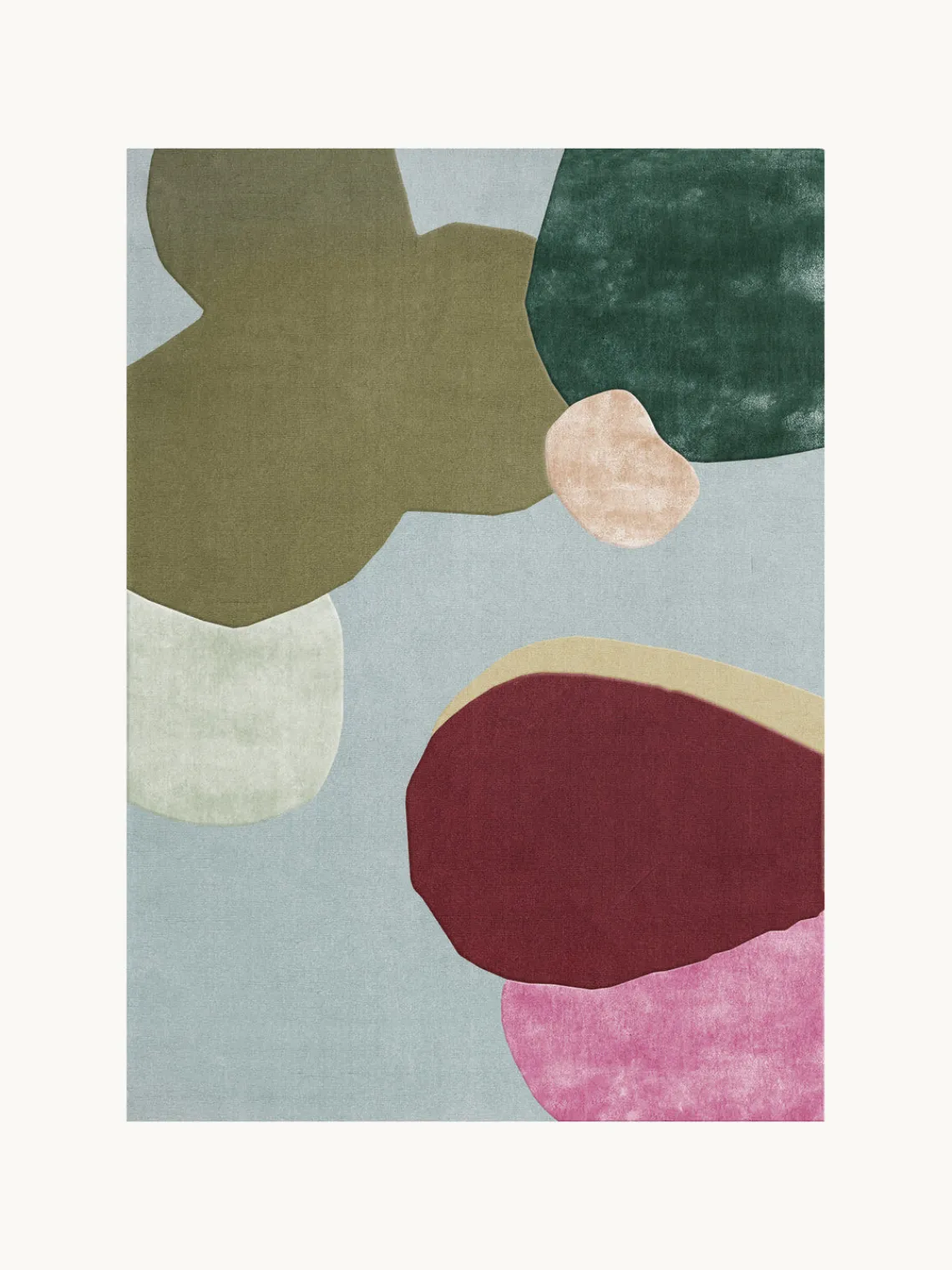 Hot Alfombra artesanal de lana de pelo largo Secret Garden Rectangular|Alfombras Rectangulares